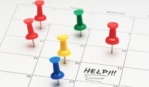 pins in a calendar