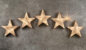 5 stars to depict good customer service